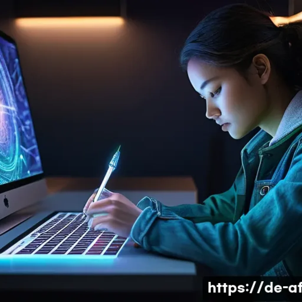 AI 기술과 저작권의 상관관계 - **Prompt:** A conceptual digital illustration depicting "Human Creativity vs. Machine Intelligence."...
